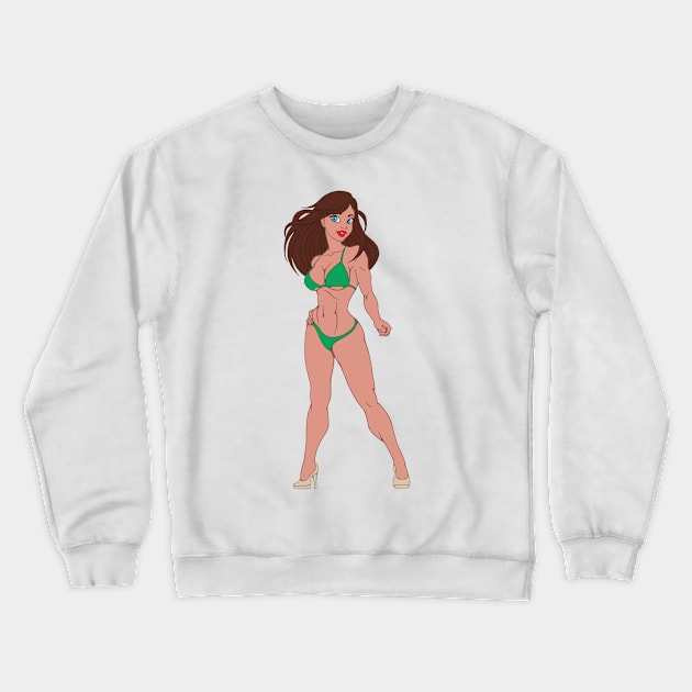 bikini sport Crewneck Sweatshirt by KuzArt